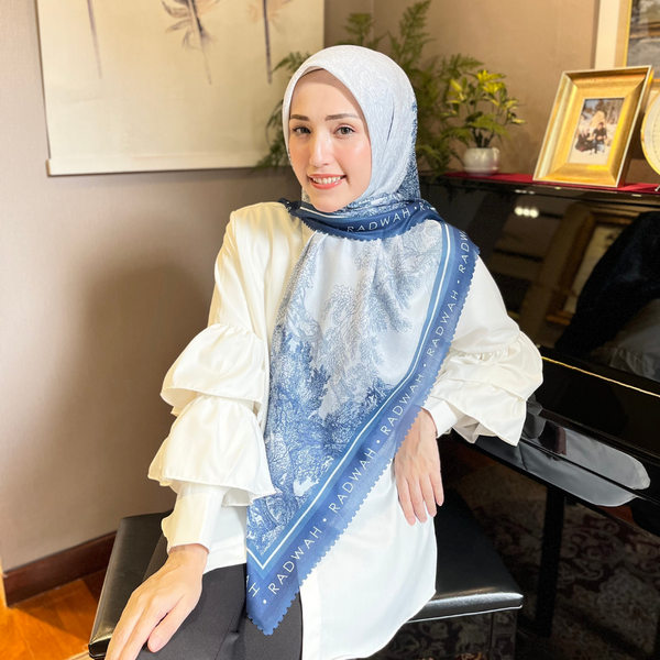 CALESSY SCARF BLUE
